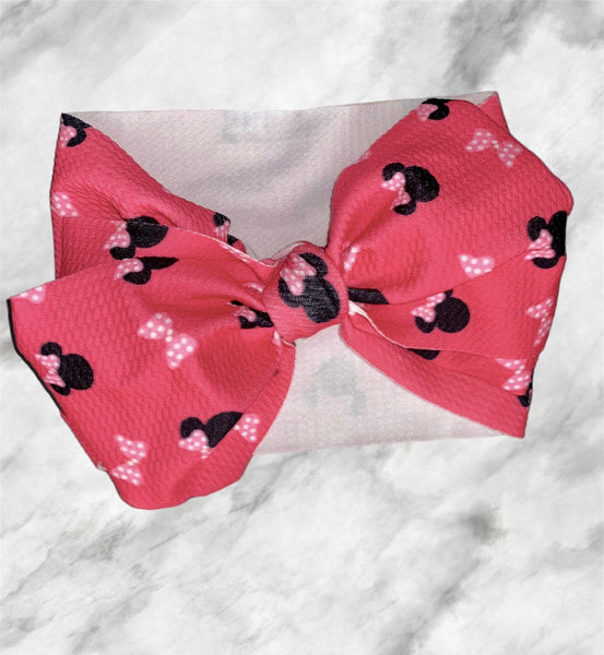 Mouse Bow Baby Stretch Headband