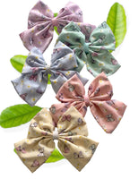 Butterfly Fabric Sailor Bow